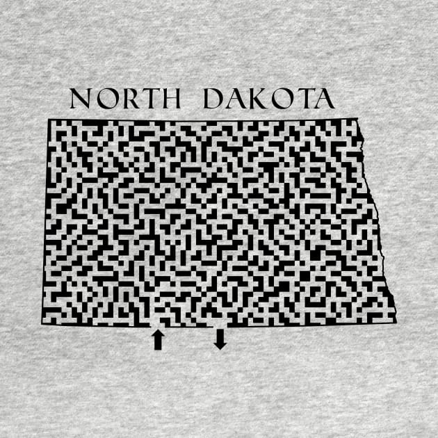 State of North Dakota Maze by gorff